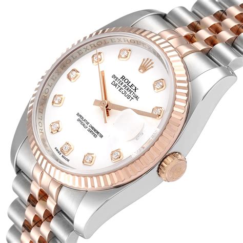 rolex datejust 36mm stahl rosegold römische zahlen|Rolex Datejust oyster steel.